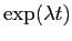 $\exp(\lambda t)$