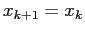 $x_{k+1}=x_k$