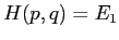 $H(p,q)=E_1$