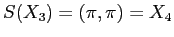 $S(X_3)=(\pi,\pi)=X_4$