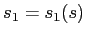 $s_1=s_1(s)$