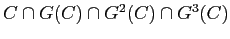 $C\cap G(C)\cap G^2(C)\cap
G^3(C)$