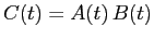 $C(t)=A(t)\, B(t)$