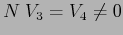 $N\;V_3=V_4\neq 0$